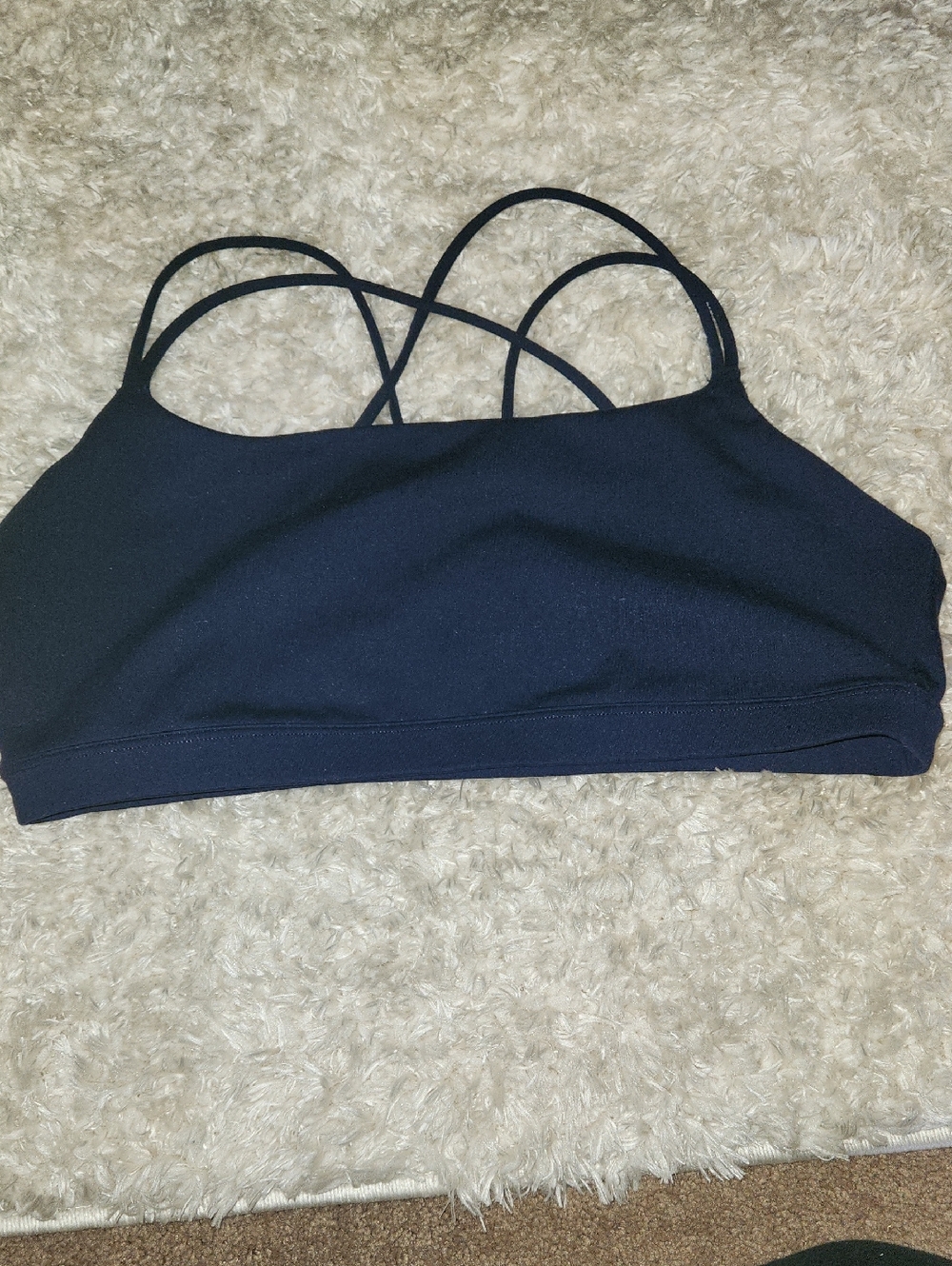 GAP Black Crisscross Strap Sports Bralette